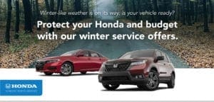 Protect your Honda and budget with our winter service offers.