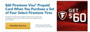 Firestone Tire Rebate Special